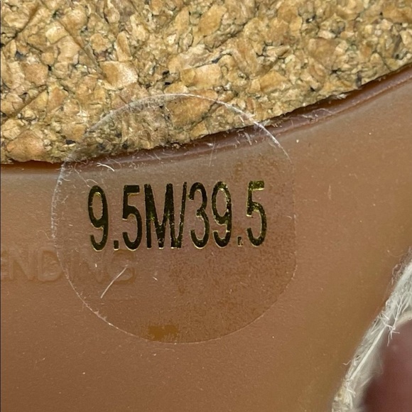 Lucky Brand Kavelli Straw Espadrilles Tan W 9.5 - Picture 8 of 9